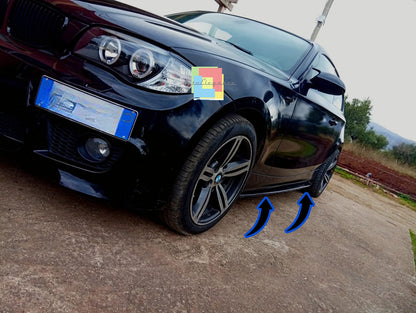 🔥Sotto minigonne nero lucido adatto per BMW E87 SERIE 1 04-07🔥