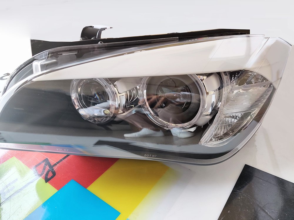 🔥BMW X1 E84 FARI ANTERIORI ANGEL EYES LED H7 LENTICOLARI xenon look🔥