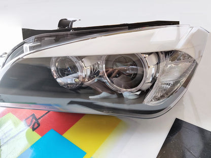 🔥BMW X1 E84 FARI ANTERIORI ANGEL EYES LED H7 LENTICOLARI xenon look🔥