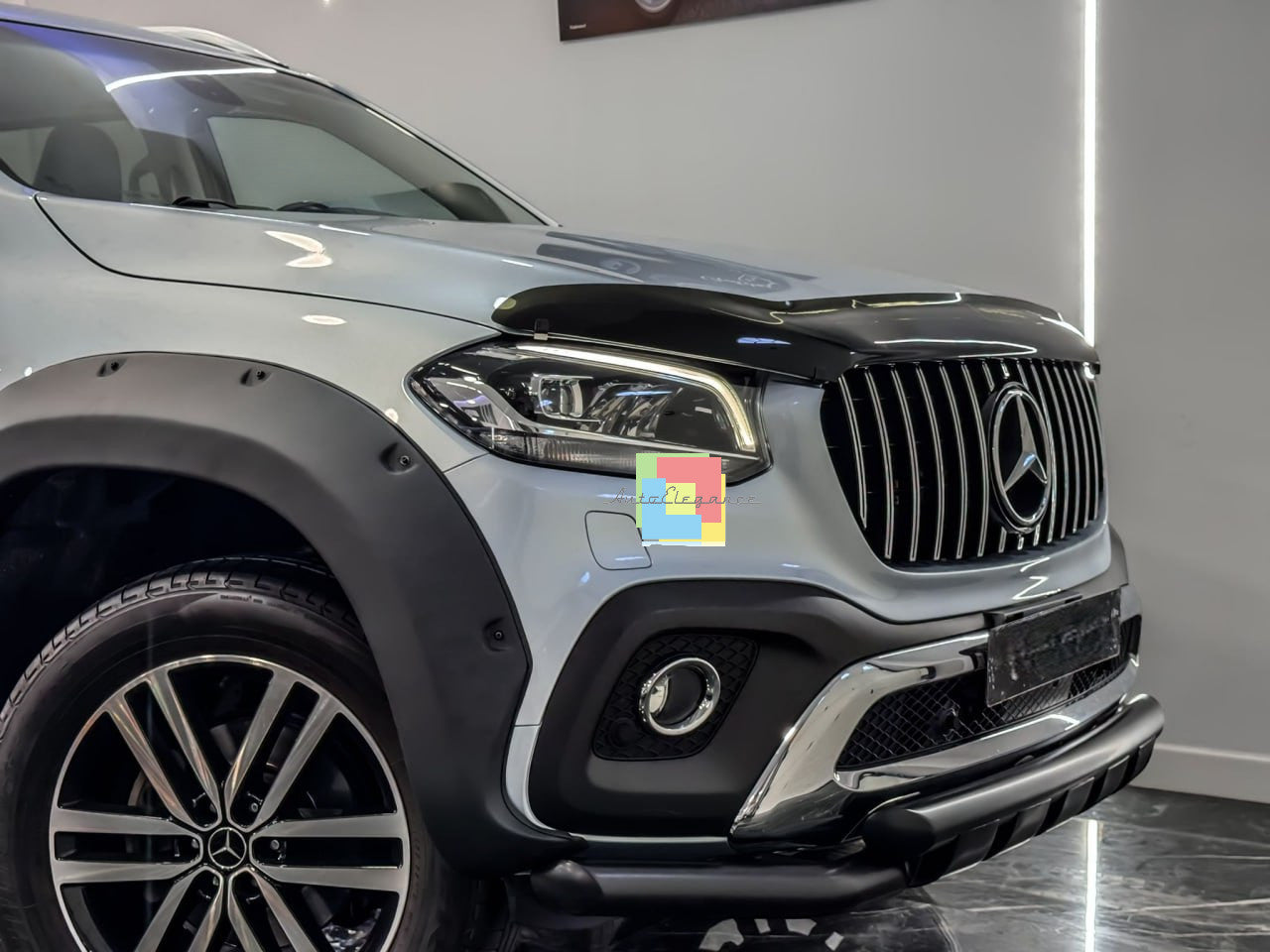 ⭐0881 BULLBAR SUITABLE FOR MERCEDES BENZ X-CLASS W470 TIGER LOOK MATT BLACK⭐ 