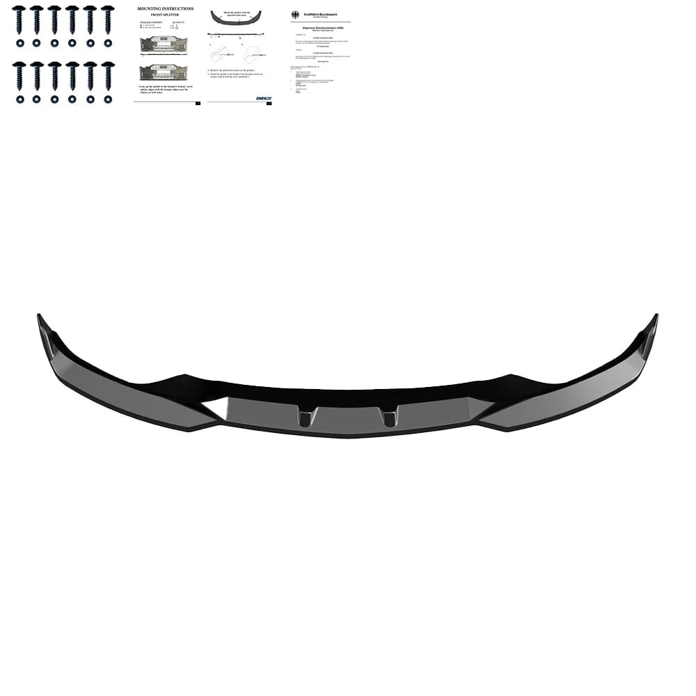 🔥2118 SPLITTER ADATTO PER BMW IX I20 2021+ MSPORT NERO LUCIDO🔥