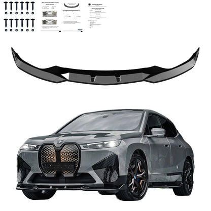 🔥2118 SPLITTER ADATTO PER BMW IX I20 2021+ MSPORT NERO LUCIDO🔥
