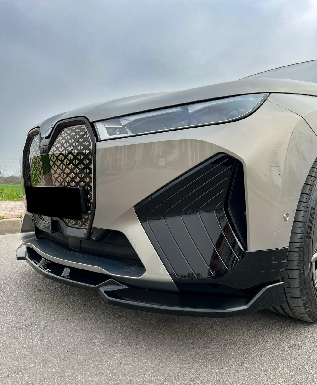 🔥2118 SPLITTER ADATTO PER BMW IX I20 2021+ MSPORT NERO LUCIDO🔥
