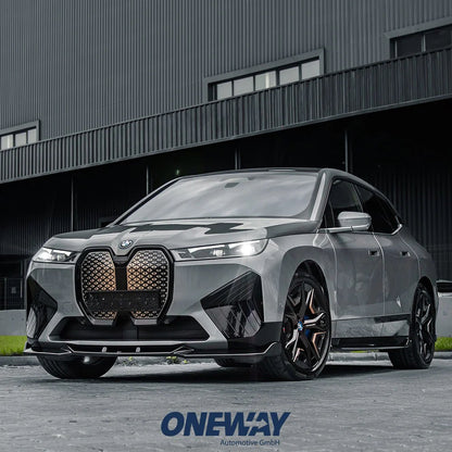 ⭐2119 SOTTO MINIGONNE ADATTO PER BMW iX i20 2021+ MSPORT NERO LUCIDO⭐