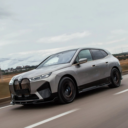 ⭐2119 SOTTO MINIGONNE ADATTO PER BMW iX i20 2021+ MSPORT NERO LUCIDO⭐