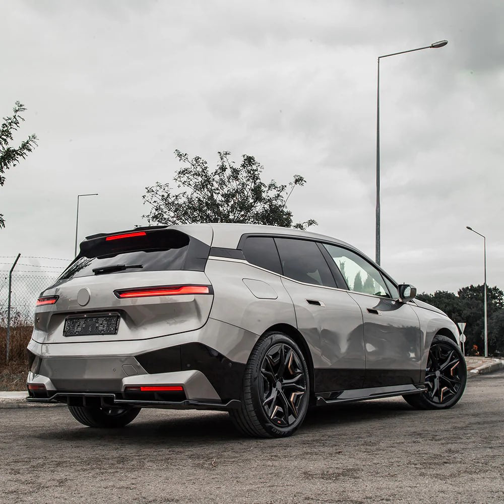 🔥2121 FLAP DIFFUSORE BMW iX i20 2021+ MSPORT NERO LUCIDO🔥