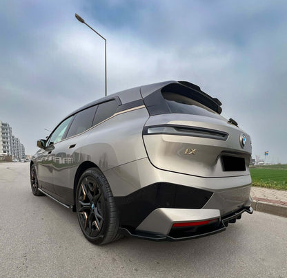 🔥2121 FLAP DIFFUSORE BMW iX i20 2021+ MSPORT NERO LUCIDO🔥