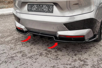 🔥2121 FLAP DIFFUSORE BMW iX i20 2021+ MSPORT NERO LUCIDO🔥