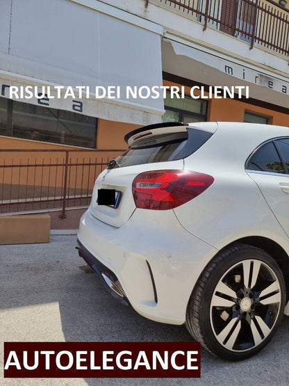 🔥0501 SPOILER ADATTO PER MERCEDES CLASSE A W176 2012-2018 NERO LUCIDO ALA🔥