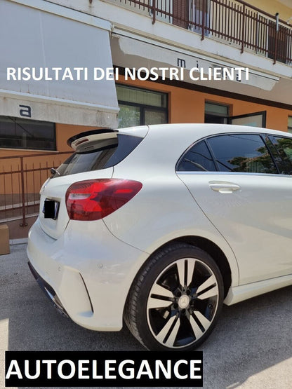 🔥0501 SPOILER ADATTO PER MERCEDES CLASSE A W176 2012-2018 NERO LUCIDO ALA🔥