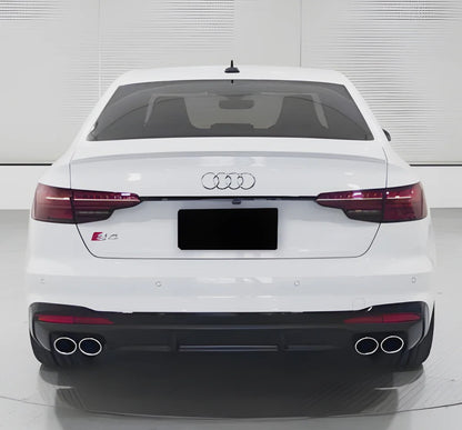 ⭐2122 DIFFUSORE ADATTO PER AUDI A4 B9 19+ SLINE CARBONIO LOOK TUNING+TERMINALI⭐