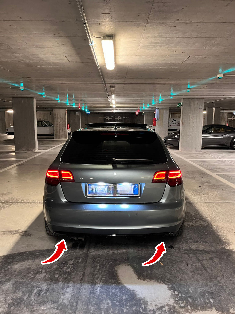 ⭐0941 AUDI A3 8P 2008-2012 ATTACCO POSTERIORE DIFFUSORE POSTERIORE SPOILER⭐