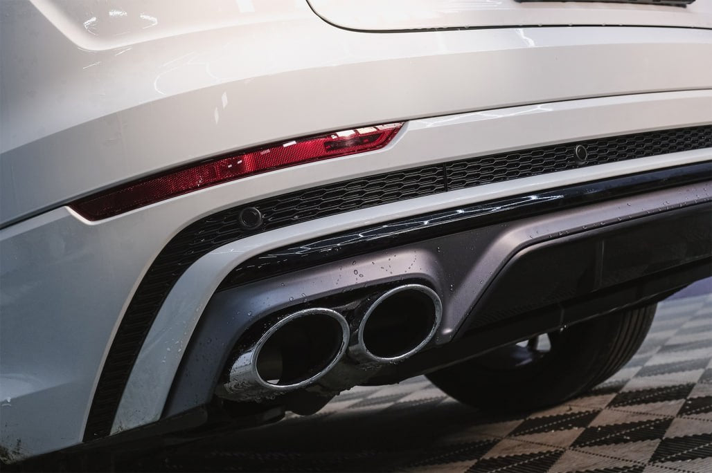2123⭐DIFFUSORE AUDI Q8 18+ S-LINE LOOK SQ8 GRIGIO SATINATO+TERMINALI CROMATI⭐