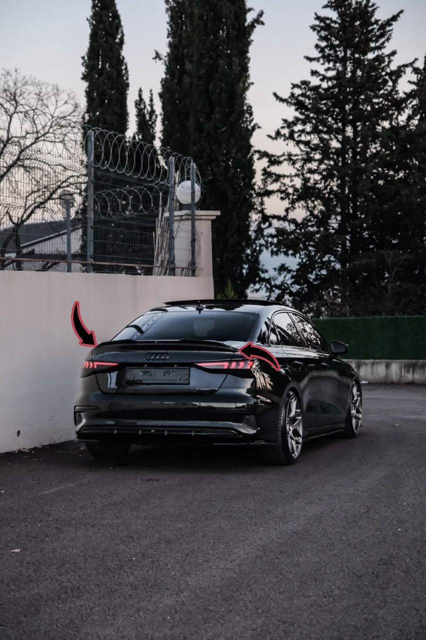 💎 Spoiler sul tetto Adatto Per AUDI A3 8Y Berlina/Sportback 20-24💎