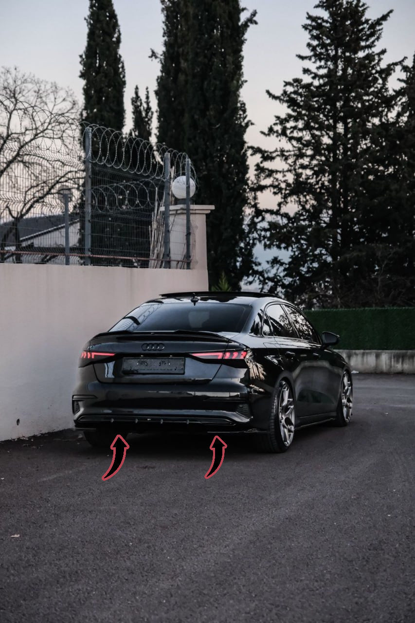 💎Diffusore posteriore Adatto Per AUDI A3 8Y Berlina/Sportback 20-24💎