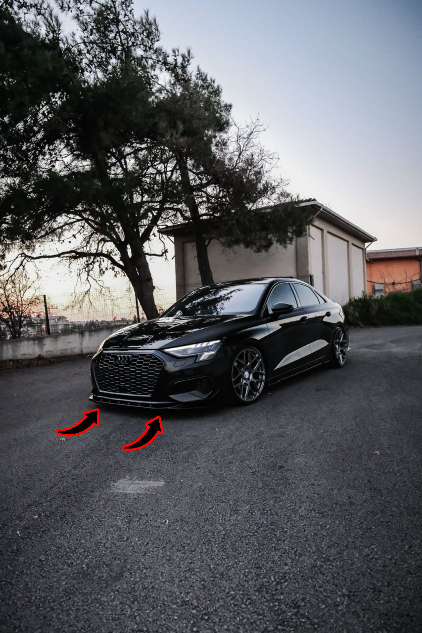 💎Splitter anteriore Adatto Per AUDI A3 8Y Berlina/Sportback 20-24💎