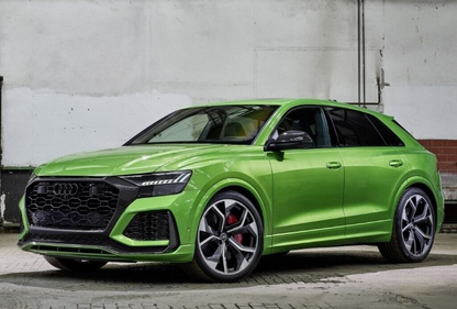 💎GRIGLIA ANTERIORE ADATTO PER AUDI Q8 2018+ DESIGN SPORTIVO PIANOFORTE NERO💎