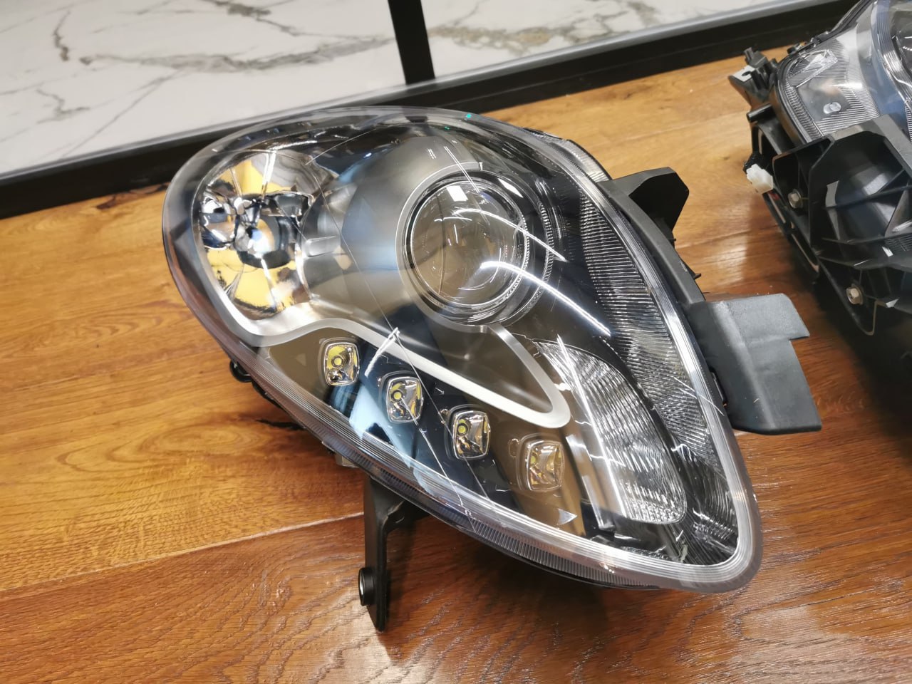 2124✨FARI ANTERIORI LED ADATTO PER ALFA ROMEO GIULIETTA 10+ NERI CON LENTICOLAR✨