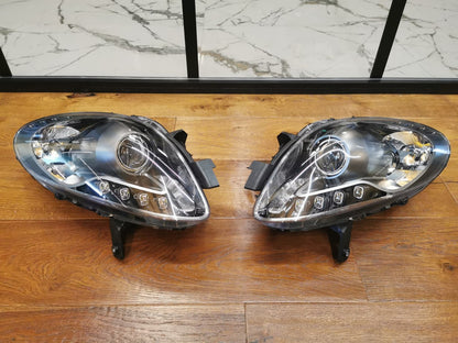 2124✨FARI ANTERIORI LED ADATTO PER ALFA ROMEO GIULIETTA 10+ NERI CON LENTICOLAR✨