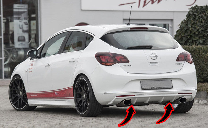 🔥2125 DIFFUSORE ADATTO PER OPEL ASTRA J 5 PORTE 09-12 LOOK TUNING GREZZO 2+2🔥