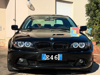 🔥 Coppia Fari adatto per BMW SERIE 3 E46 COUPE ANGEL EYES LED 2003-2006🔥