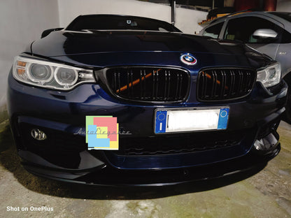 0198 FRONT SPLITTER SUITABLE FOR BMW 4 SERIES F32 F33 F36 M SPORT LOOK 