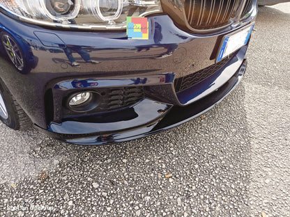 0198 FRONT SPLITTER SUITABLE FOR BMW 4 SERIES F32 F33 F36 M SPORT LOOK 