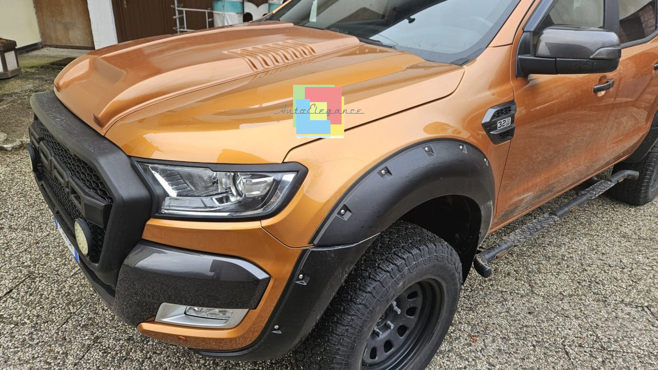 0996🔥FORD RANGER T6 15 to 21 SPORT LOOK FRONT HOOD AIR INTAKE-ABS-1🔥 