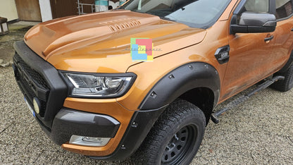 0996🔥FORD RANGER T6 15 to 21 SPORT LOOK FRONT HOOD AIR INTAKE-ABS-1🔥 