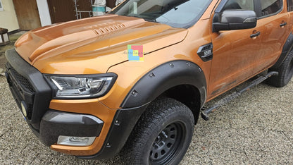 0996🔥FORD RANGER T6 15 to 21 SPORT LOOK FRONT HOOD AIR INTAKE-ABS-1🔥 