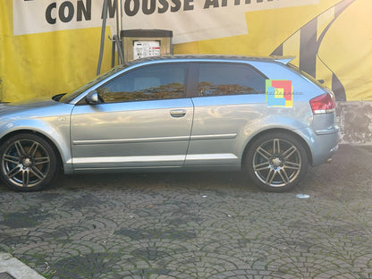 0631🔥ALETTONE SUL TETTO RS3-AUDI A3 8P 3PORTE 03-12 SPOILER GREZZO🔥
