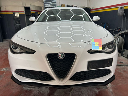 0386⭐SPOILER PARAURTI ANTERIORE ALFA ROMEO GIULIA STANDARD SPLITTER NERO OPACO ⭐