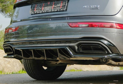 ✨Rear Flap Suitable For Audi Q5 Mk2 FL 2021+ - Gloss Black Diffuser✨ 