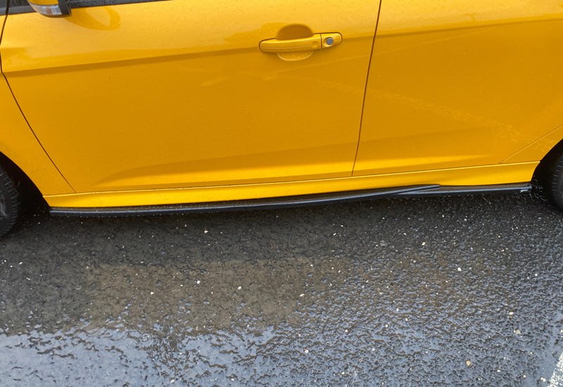 🔥Sotto minigonne adatto per Ford Focus ST Mk3 11+ Lower Extension nero lucido🔥