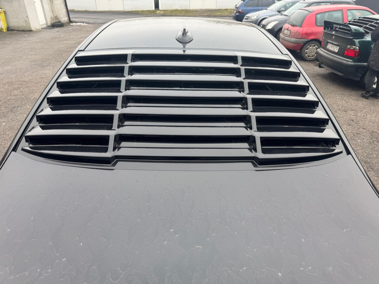⭐BMW SERIE 5 G30 rear window blind, Windows Louver, ABS NERO LUCIDO⭐
