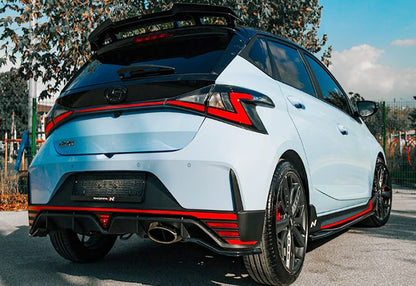 ⭐Flap posteriori Adatto per Hyundai I20 N 3 2020+ - Flap/Rear Side nero lucido ⭐