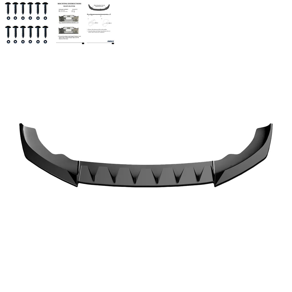 🔝2128 SPLITTER ADATTO PER CUPRA LEON 2024+ NERO LUCIDO🔝