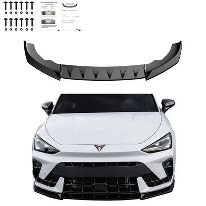 🔝2128 SPLITTER ADATTO PER CUPRA LEON 2024+ NERO LUCIDO🔝