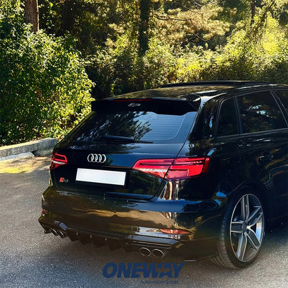 🔥2129 DIFFUSORE ADATTO PER AUDI A3 8V 2016-2020 S3 SLINE LIFT NERO LUCIDO 2+2🔥