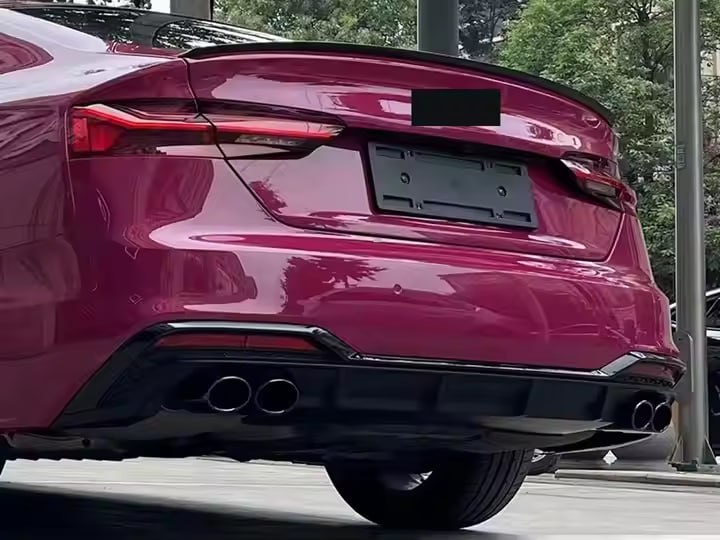 🔥DIFFUSORE ADATTO PER Audi A5 F5 Facelift S-Line (2020-up) Piano Black🔥