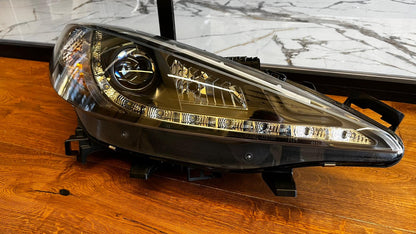 ⭐FARI ANTERIORI ADATTO PER PEUGEOT 207 2006-2012 NERI DRL LED⭐