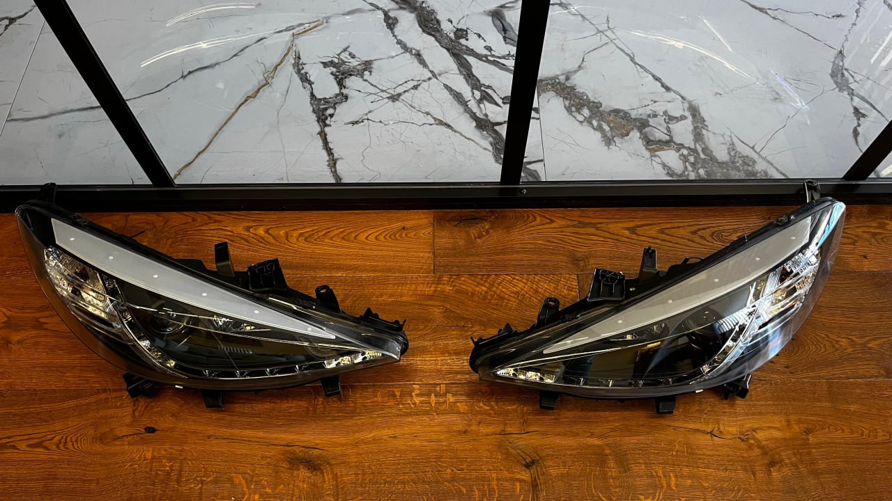 ⭐FARI ANTERIORI ADATTO PER PEUGEOT 207 2006-2012 NERI DRL LED⭐