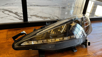 ⭐FARI ANTERIORI ADATTO PER PEUGEOT 207 2006-2012 NERI DRL LED⭐