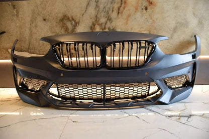 ART.1527 PARAURTI ANTERIORE BMW  SERIE 1 F20 F21 2015-2018 LCI LOOK M2