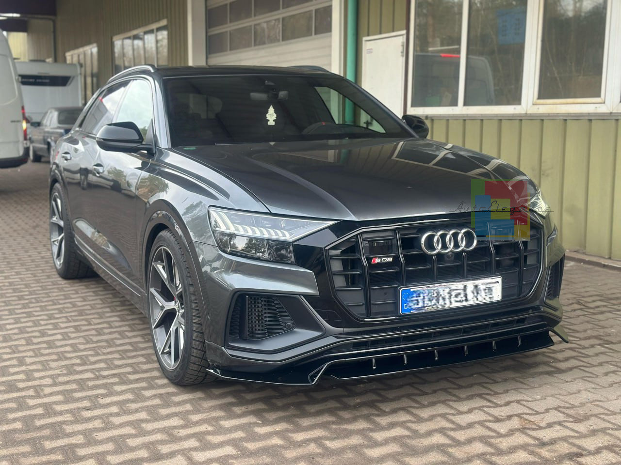 1837✨SPLITTER NERO LUCIDO ADATTO PER AUDI Q8 2018-2024 S-line SQ8 ✨
