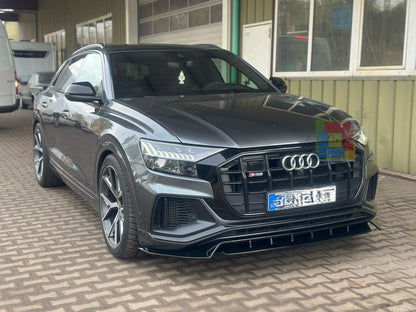 1837✨SPLITTER NERO LUCIDO ADATTO PER AUDI Q8 2018-2024 S-line SQ8 ✨