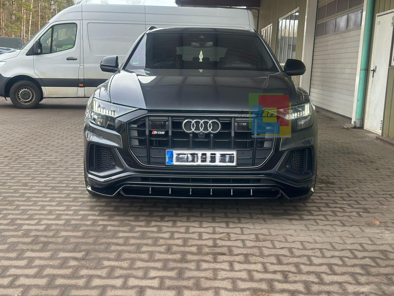 1837✨SPLITTER NERO LUCIDO ADATTO PER AUDI Q8 2018-2024 S-line SQ8 ✨
