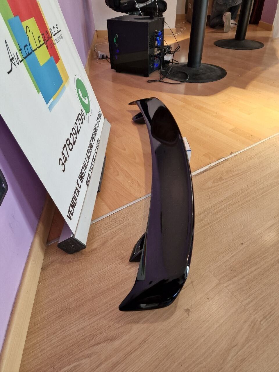 ART. 0959 SPOILER  AUDI  RSTT TT 8J TT   NERO LUCIDO