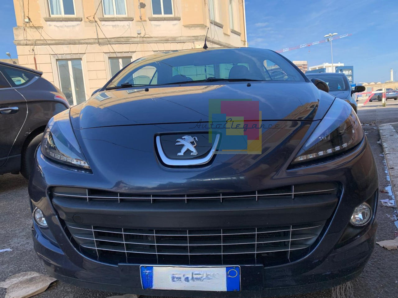 ⭐COPPIA FARI ANTERIORI ADATTO PER PEUGEOT 207 2006-2012 NERI DRL LED dayline⭐