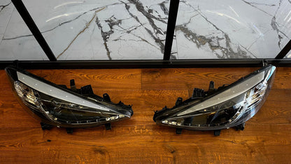 ⭐COPPIA FARI ANTERIORI ADATTO PER PEUGEOT 207 2006-2012 NERI DRL LED dayline⭐